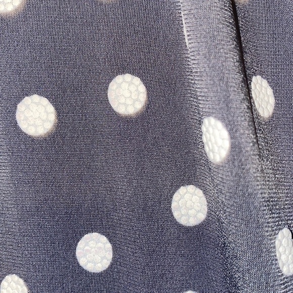 Robbie Bee Gray Polka Dot Ruffled Dress NWT 3X - Picture 7 of 8